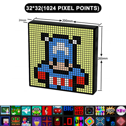 LED Pixel Art Display with Bluetooth APP