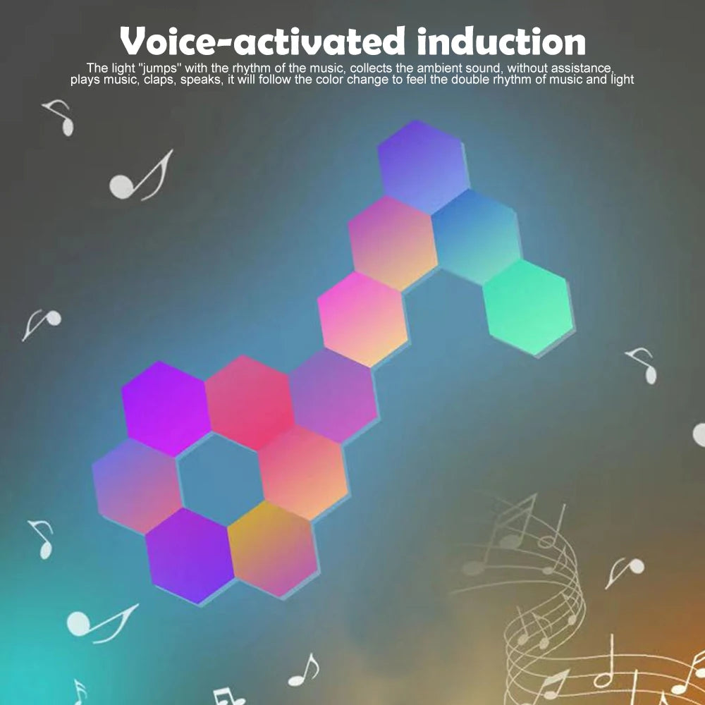 Hexagon RGB Wall Lights