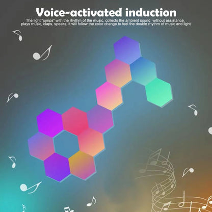 Hexagon RGB Wall Lights