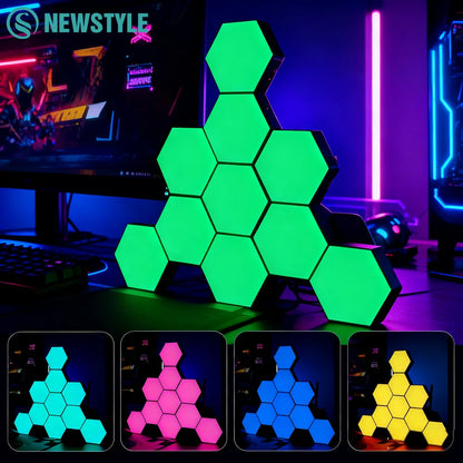 Hexagon RGB Wall Lights