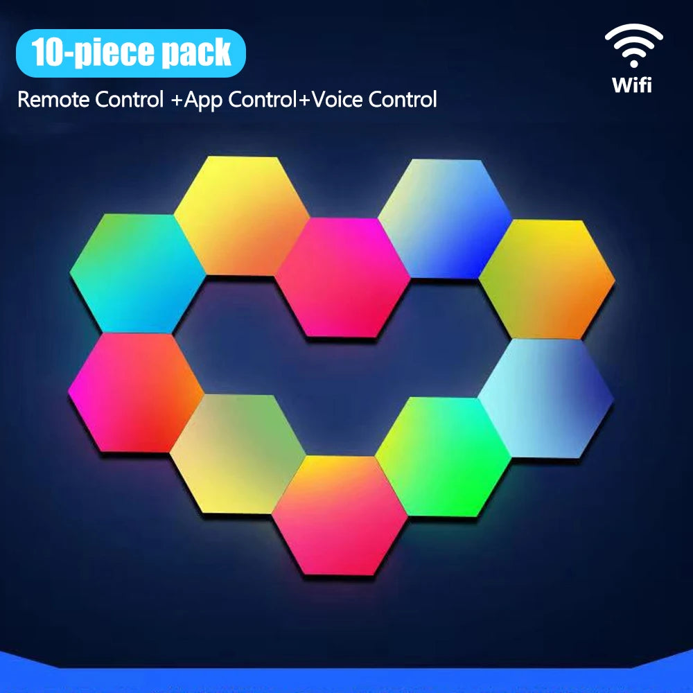 Hexagon RGB Wall Lights