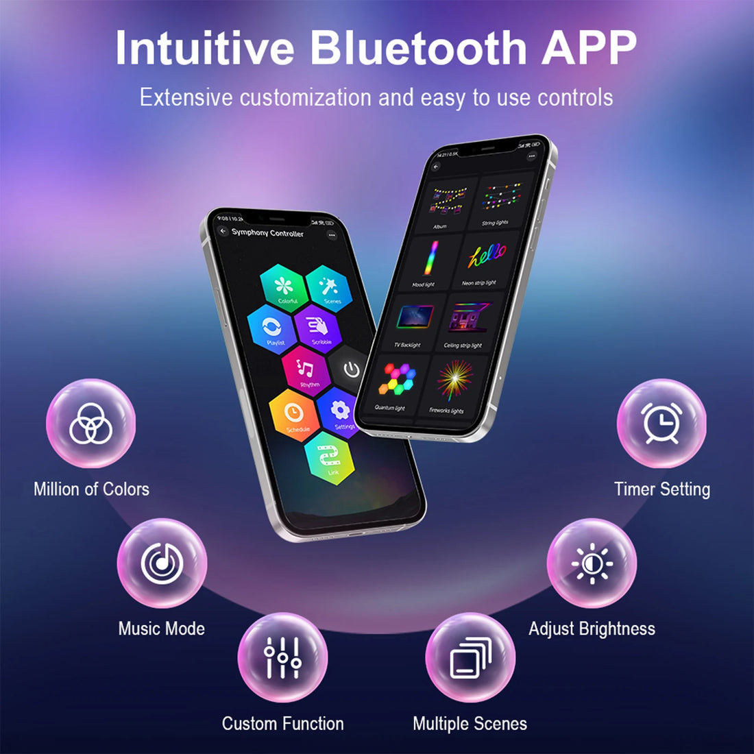 RGB Floor Lamp with Remote Control APP