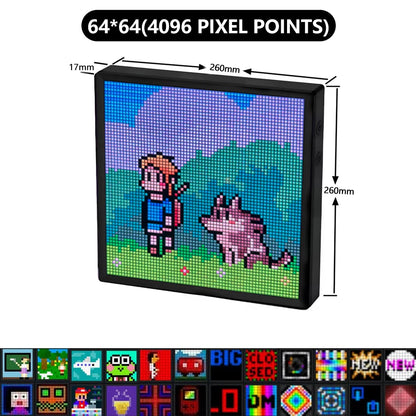 LED Pixel Art Display with Bluetooth APP