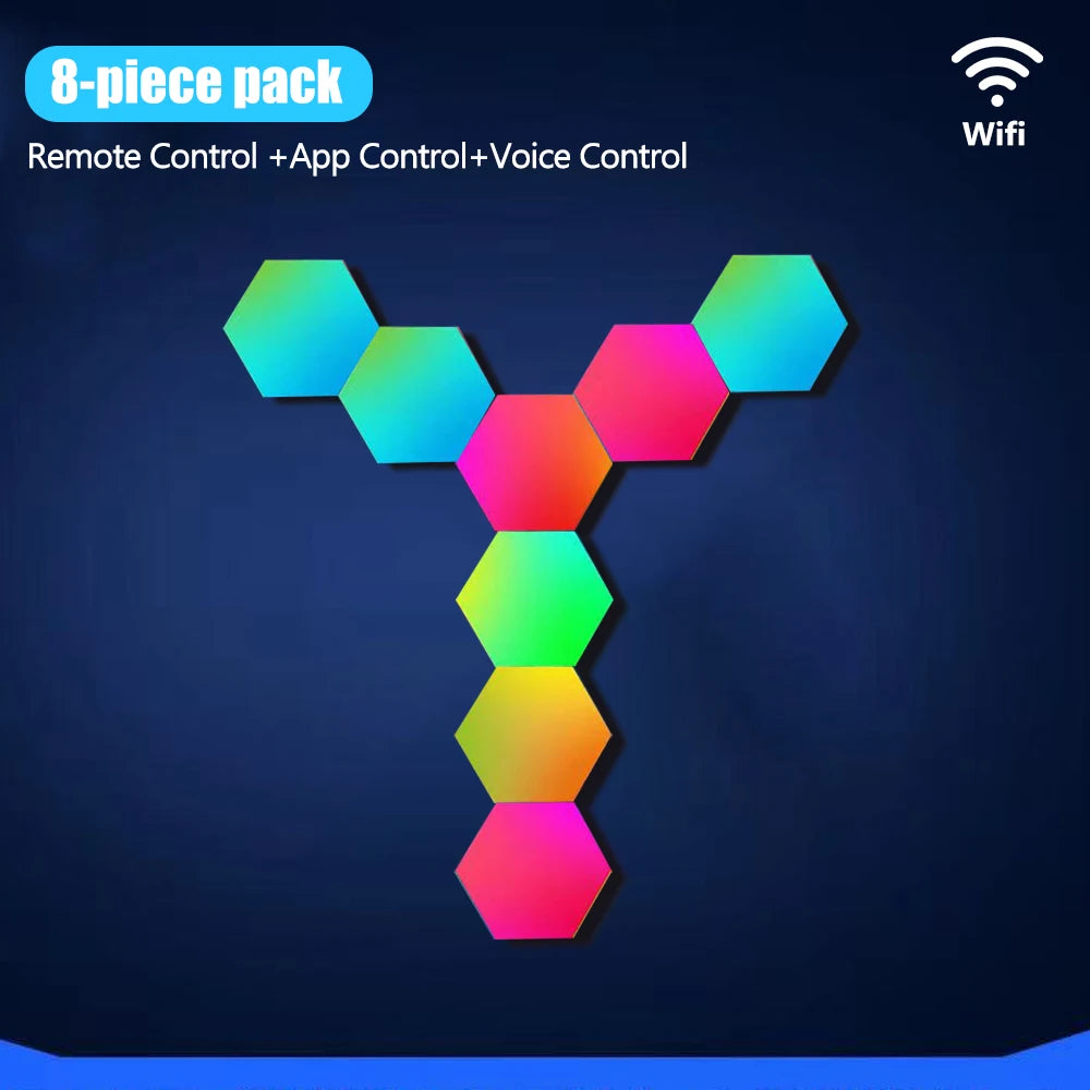 Hexagon RGB Wall Lights