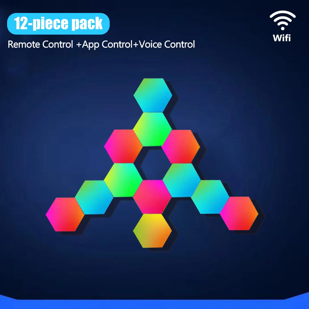 Hexagon RGB Wall Lights